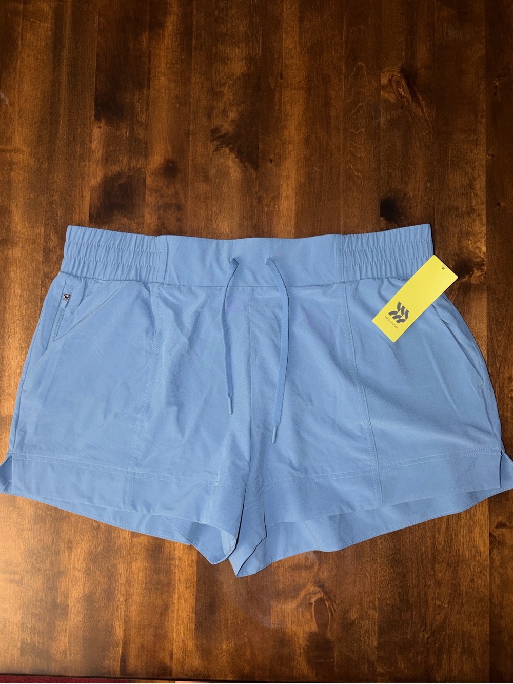 Steel Blue Women's Athletic Lightweight Shorts with Drawstring UFP 50+ NWT XL